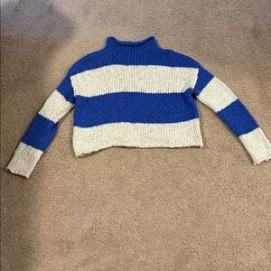 Free People Opal Rollneck Knit Stripe Sweater